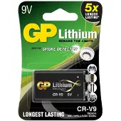 GP Batteries 070CR9VC1 1 Lithium 9V Blockbatterie ideal für Rauchmelder etc.