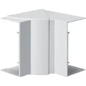 Hager inwendig verstelbaar hoekstuk, model BR651304H9016, materiaal: polycarbonaat/ABS, geschikt voor installatie in inbouwdozen (BR/A/S), aansluiting: OT80mm, kleur: verkeerswit