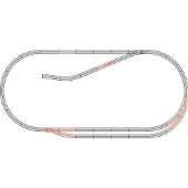 Roco H0 GeoLine (met ballastbed) 61102 Uitbreidingsset 1 set(s)