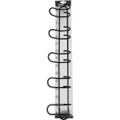 Home>it kapstok met 5 haken Ø8 mm x 68,5×6,5 x 13 cm zwart