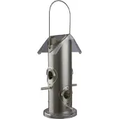 Trixie voerdispenser metaal / kunststof zilver (25 CM 800 ML)