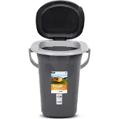 Greenblue Campingtoilet 19L - Mobiele toiletemmer Reistoilet Toiletemmer Toilet Mobiele camping Antraciet