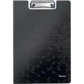 Leitz Klemmmappe Active Wow, DIN A4, PP, mit Klemmbügel, schwarz