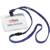 Durable badge met textielband donkerblauw