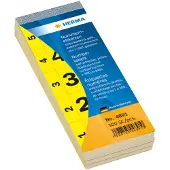 Herma Nummer blok zelfklevend 1-500 geel 28x56 mm