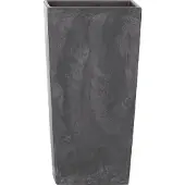 Prosperplast Bloempot (Antraciet in betonlook, 22 x 22 x 42 cm)