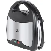 Teesa Sandwichmaker - - tsa3221 - 3 in 1 - Zilver/Zwart - Wafel functie