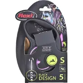 Flexi Rollijn Black Design Koord S Roze 5 M