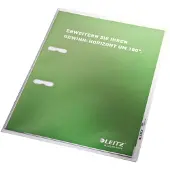 Leitz Hoge Kwaliteit Zichtmap - 30% Gerecycled Plastic - A4 - 100 stuks - Transparant