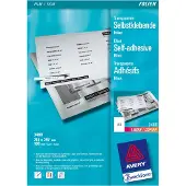 Avery Folie 3480 A4 Transparant 210 x 297 mm 100 Vellen