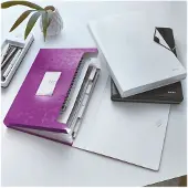 Leitz 4589 WOW projectmap metallic paars (6 vakken)
