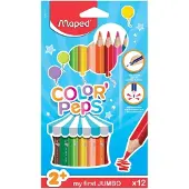 Maped kleurpotlood Color'Peps Jumbo Early Age, 24 potloden in een kartonnen etui