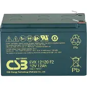 CSB EVX 12120 Loodaccu 12 V 12 Ah Loodvlies (AGM) (b x h x d) 151 x 100 x 98 mm Kabelschoen 6.35 mm Cyclusbestendig, Onderhoudsvrij, Geringe