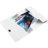 Leitz WOW Kunststof Elastomap voor A4 Documenten - 3-Klepsmap voor 150 Vel - Wit