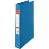 Esselte Ringband VIVIDA A4 25mm 30% gerecycled PP folie blauw - 3 stuks