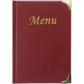 Securit Menukaart | Menukaart map A5 Basic- wijnrood