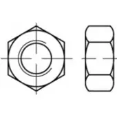 Toolcraft TO-5443881 Zeskantmoeren 58 mm 83934 Staal 50 stuk(s)