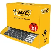 BIC M10 Clic balpen medium zwart voordeelpak (100 stuks)