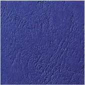 GBC - Plats de couverture - Boites de 100 - Bleu Royal - Toucher cuir