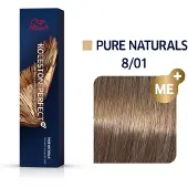 Wella Vopsea Permanenta Koleston Perfect 8/01, Blond Deschis Natural Cenusiu, 60ml