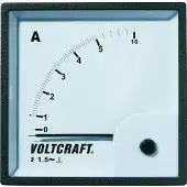 Voltcraft AM-72X72/5A: Analoge inbouwmeetinstrument, AM-72X72/5A, 5A, roterend ijzer