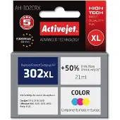 ActiveJet AH-302CRX inktpatroon voor HP-printers; vervanging voor HP 302XL F6U67AE; premium kwaliteit; 21 ml; kleur