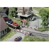 Faller - Modélisme ferroviaire HO - Passage à niveau 2 maisons