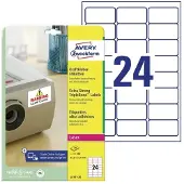 Avery Zweckform Krachtlijm-etiketten voor laserprinters, 63,5 x 33,9 mm