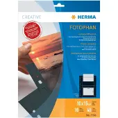 Herma Fotophan zichtmappen 10x15 cm liggend zwart 10 hoesjes - 2 stuks