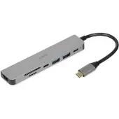 IBox IUH3SL4K notebook dock/port replicator USB 3.2 Gen 1 (3.1 Gen 1) Type-C Power Delivery 100W Silver