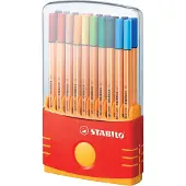 Stabilo point 88 - Fineliner 0,4 mm - ColorParade - Set Met 20 Verschillende Kleuren