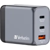 Verbatim lader, universeel, GNC-65, GaN, 65W, grijs