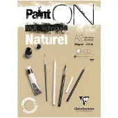 Clairefontaine Painton Mixmedia - Blok - 250 gr - 30 Blad - Naturel