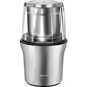 MPM Petit moulin à café électrique+moulin à usages multiples graines et noix d'épice MMK-06M 200 Argent