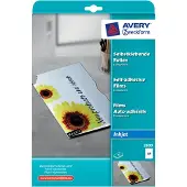 Avery 2500 2500 Zelfklevende folie DIN A4 Inkjet Transparant 10 stuk(s)