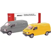 Herpa VW T4 Transporter, Grijs/geel (Minikit 2 St.)
