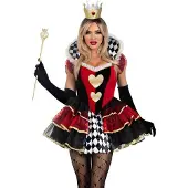Leg avenue - Queen of Hearts Kostuum - XL - Multicolours