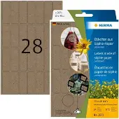 Herma Universele etiketten natuurbruin, 13 x 40 mm, 672 stuks