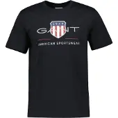 Gant Shirt navy / karmijnrood / zwart / wit