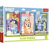 Trefl puzzel Bluey familie - 3x50 stukjes - FSC Mix 70% puzzel.
