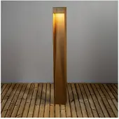 Konstsmide LED tuinpadverlichting - tuinlamp Rho, dimbaar, bruin / roest, Aluminium, LED buitenlamp