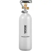 Vevor CO2-tank (2 kg) CO2-fles van gelegeerd staal