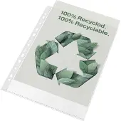 Esselte 100% Gerecyclede PP A4 Premium Showtas - 70 micron - 100x Transparante Insteekhoezen - Ideaal Voor Thuiskantoor