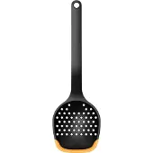Fiskars Functional Form lepel met gat 29,6 cm Zwart