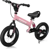 Deuba Loopfiets met vering roze