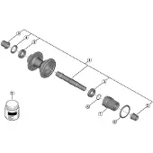 Shimano Fh-tc600 Achternaafas