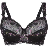 Lingadore BH pastelgroen / orchidee / zwart
