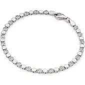 Glow 104.0984.19 Unisex Armband Fantasie 19 cm Zilver