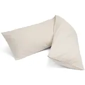 Yumeko Kussenbeschermer Flanel 35x160 Wit - Eco, Bio & Fairtrade