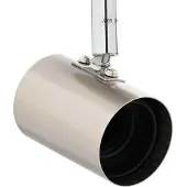 vidaXL Inbouwspots met lampen, nikkel, 73 x 6 x 16 cm, metaal